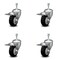 Service Caster 3.5 Inch Black Polyurethane Swivel 10mm Stem Caster Set Total Lock Brake SCC SCC-TSTTL20S3514-PPUB-BLK-M1015-4 - alternate 2